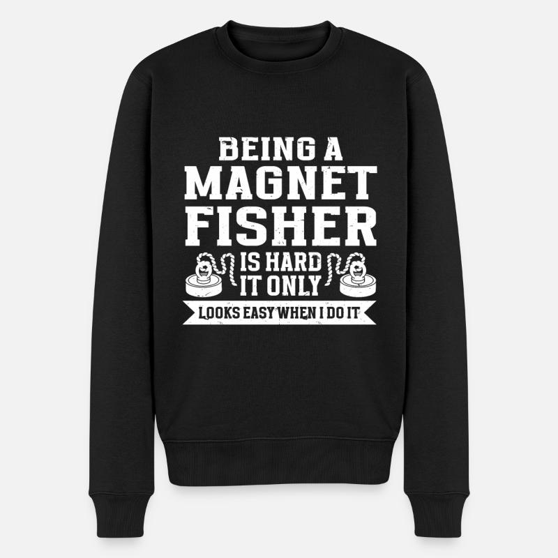 Pêche à l’aimant - Pull Premium bio Homme - noir