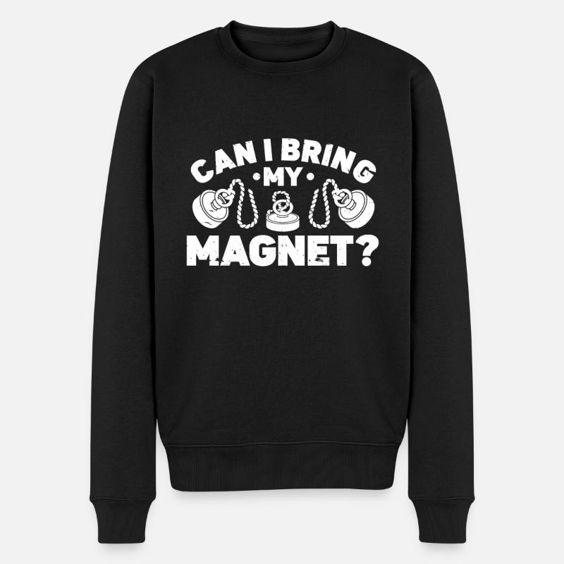 Magnetfischen - Männer Premium Bio Pullover - Schwarz