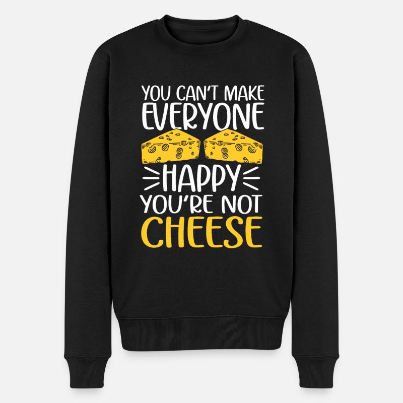 Amateur de fromage Cheese - Pull Premium bio Homme - noir