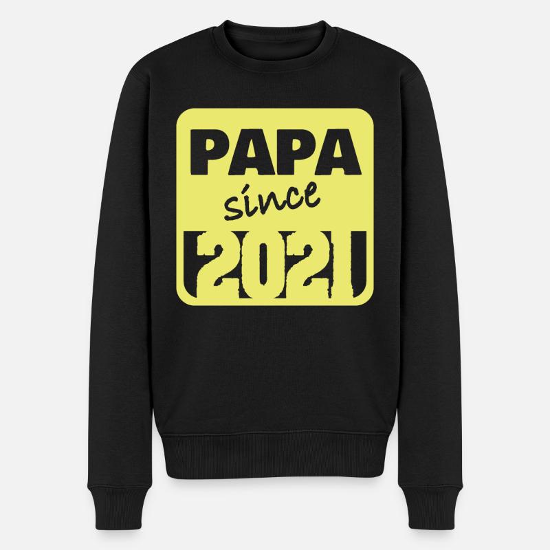 2021 - Männer Premium Bio Pullover - Schwarz
