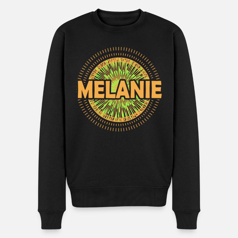 Melanie - Männer Premium Bio Pullover - Schwarz