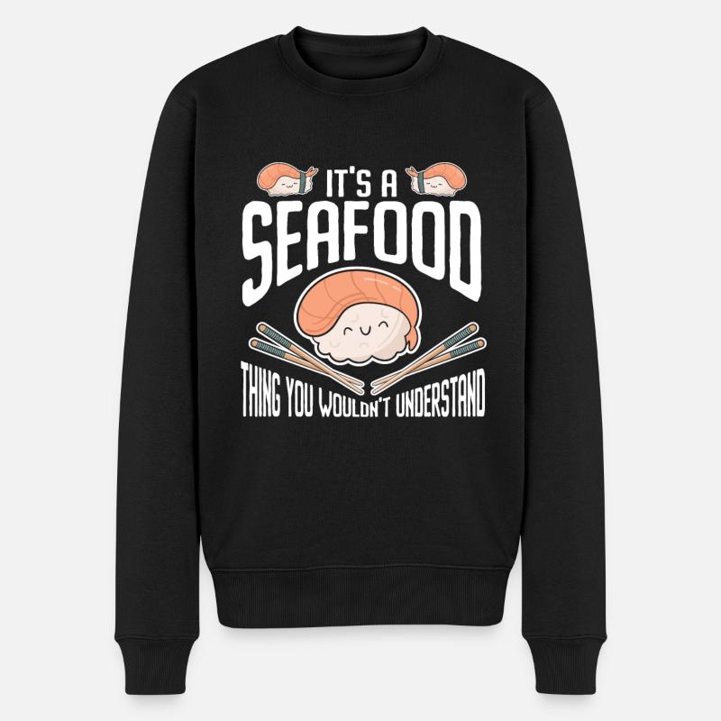 Fruits de mer - Pull Premium bio Homme - noir
