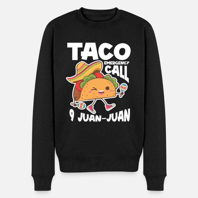 Taco drôle - Pull Premium bio Homme - noir