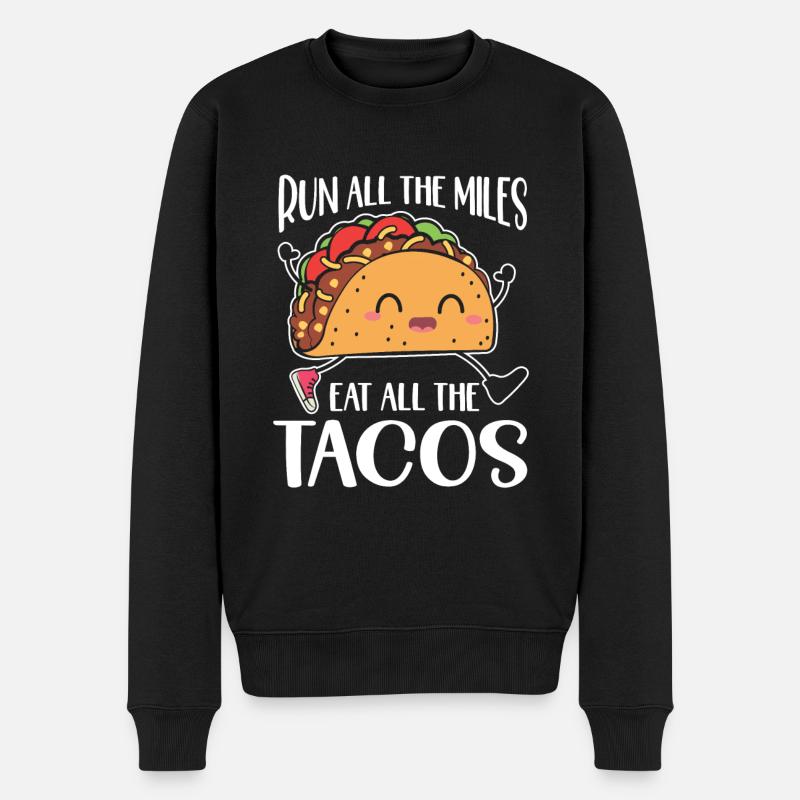 Taco drôle - Pull Premium bio Homme - noir