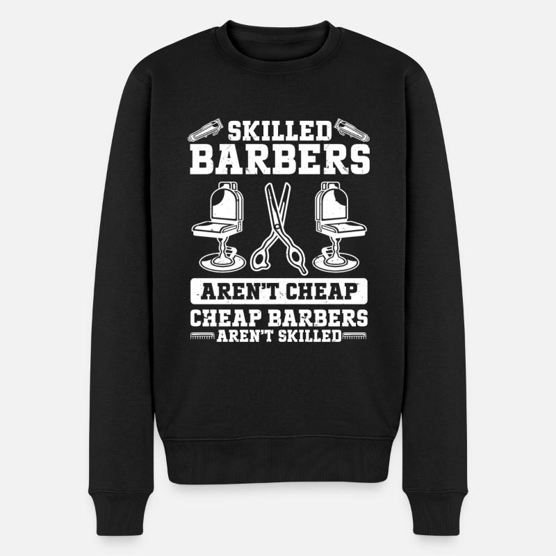 Coiffeuse - Pull Premium bio Homme - noir