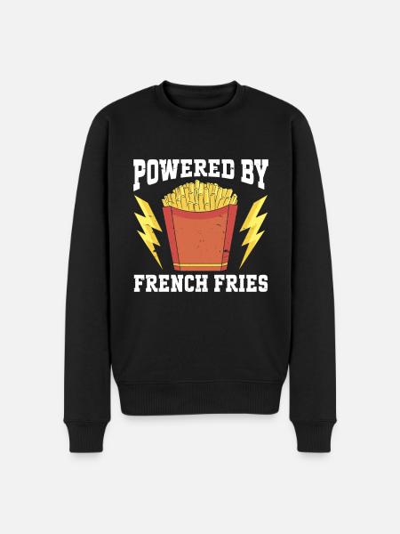 Restauration rapide Frites - Pull Premium bio Homme - noir