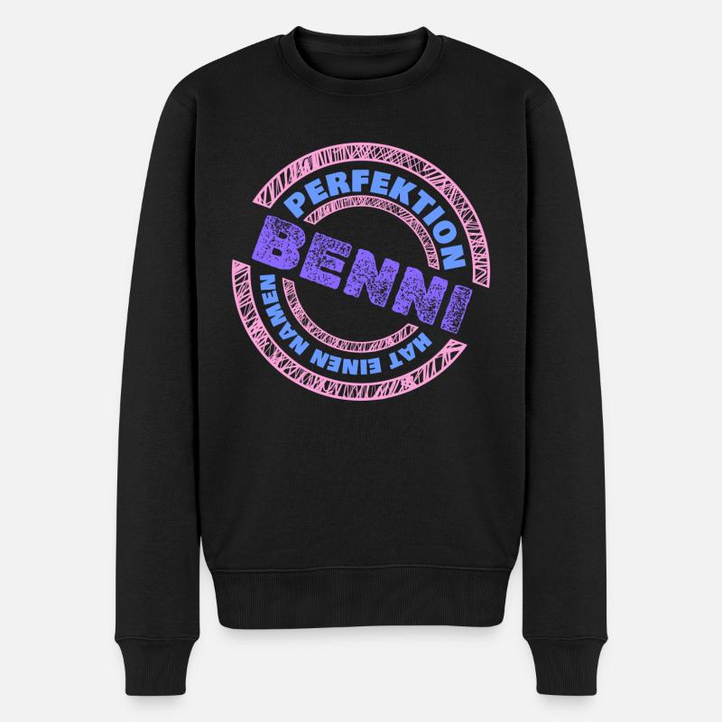 Benni Benni - Pull Premium bio Homme - noir