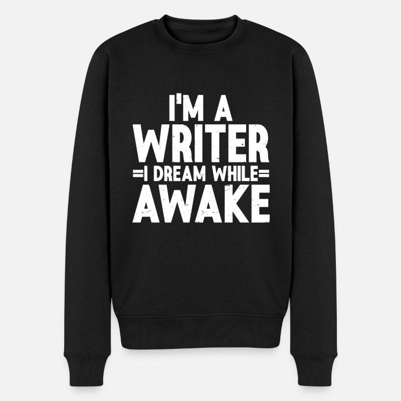 Autor Schriftsteller - Männer Premium Bio Pullover - Schwarz