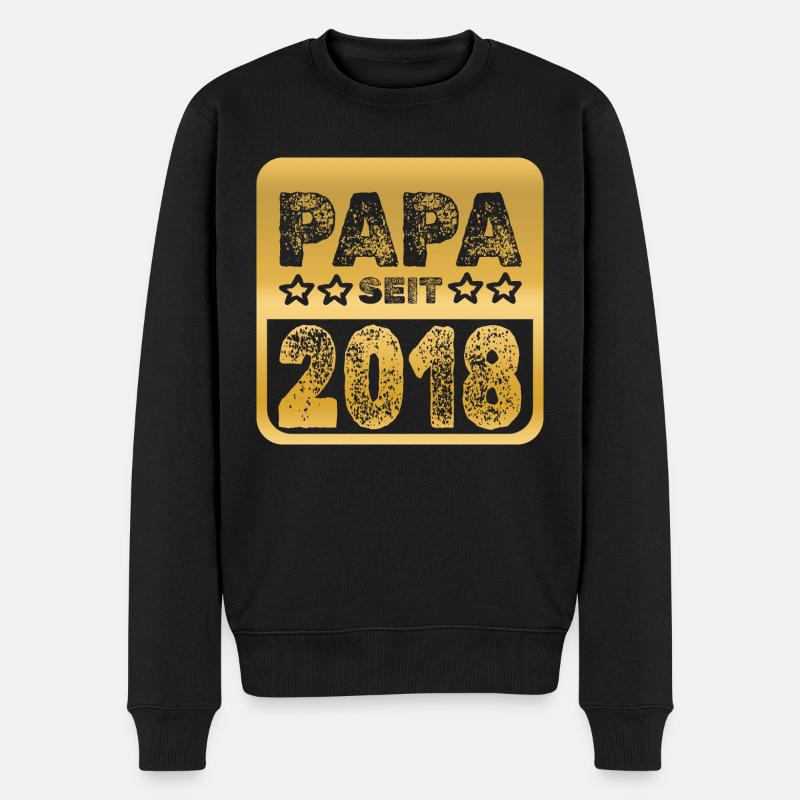 2018 - Männer Premium Bio Pullover - Schwarz