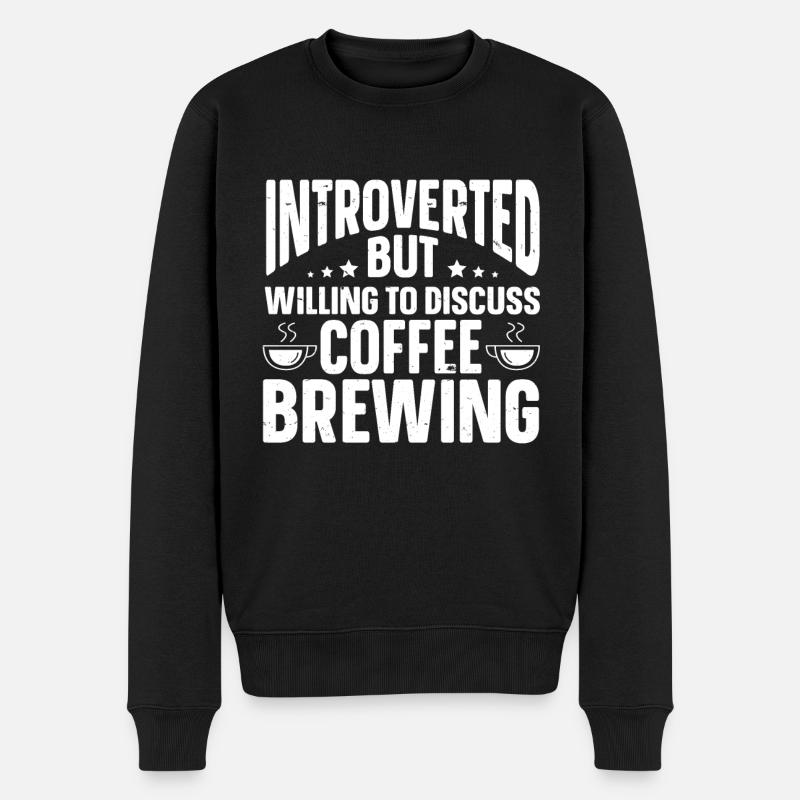 Cadeaux introvertis drôles - Pull Premium bio Homme - noir