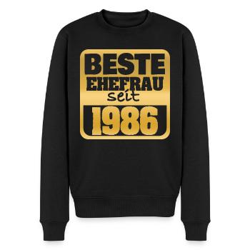 Marié en 1986 - Pull Premium bio Homme - noir - Devant - Nico (187cm)