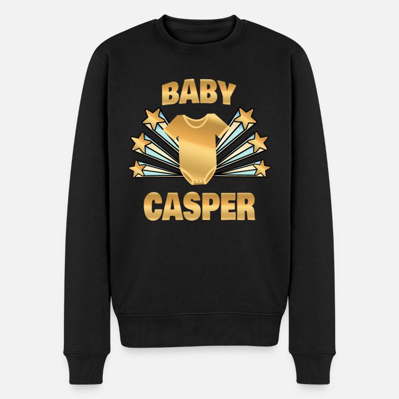 Geschenk für Casper - Männer Premium Bio Pullover - Schwarz