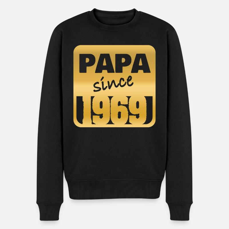 1969 - Männer Premium Bio Pullover - Schwarz