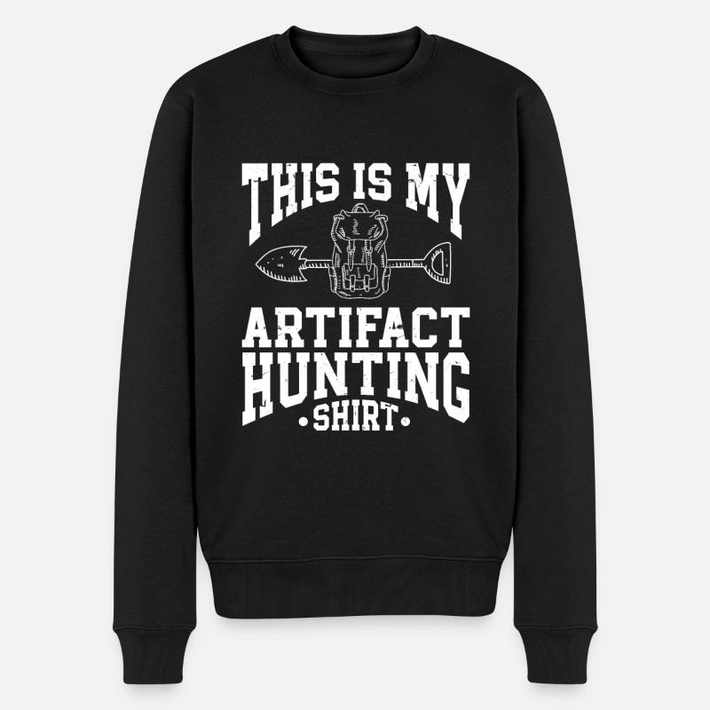 Archaeologist Archaeology - Männer Premium Bio Pullover - Schwarz