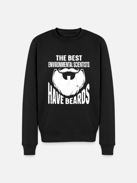 Beard Quote Bearded Men - Men's Premium Organic Jumper - black
