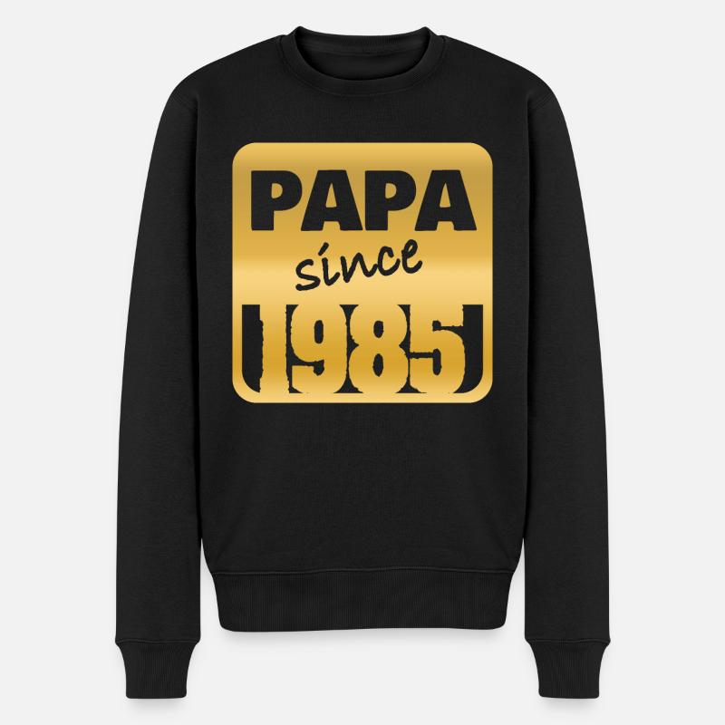 Papa 1985 - Pull Premium bio Homme - noir