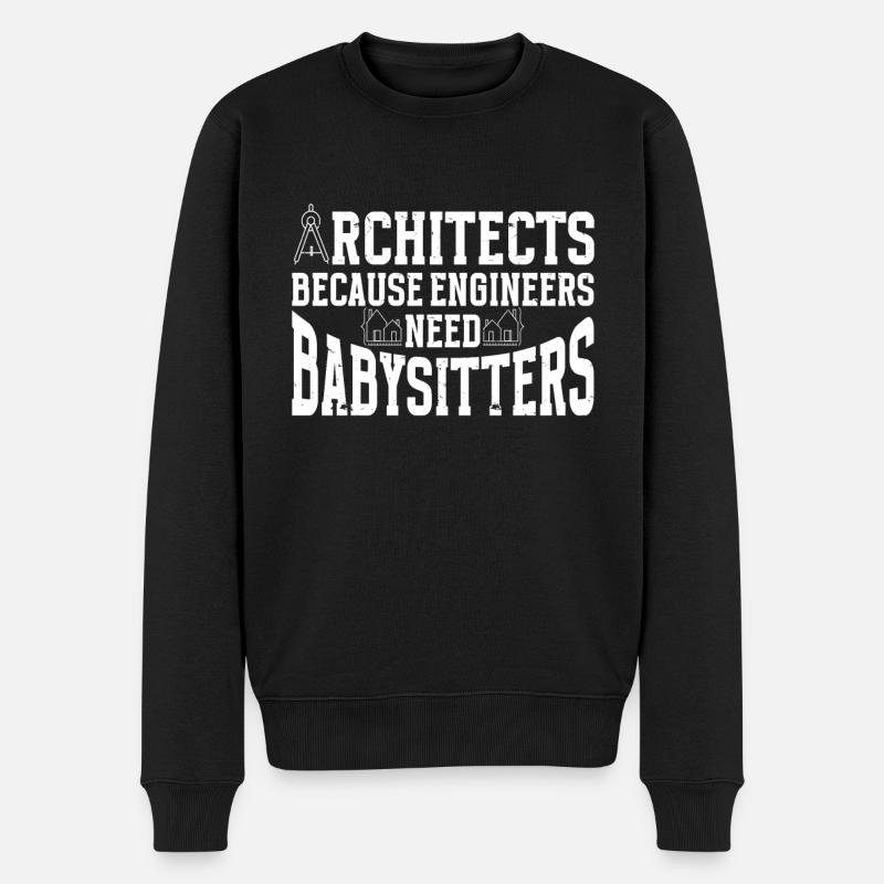 Architect Architecture - Männer Premium Bio Pullover - Schwarz