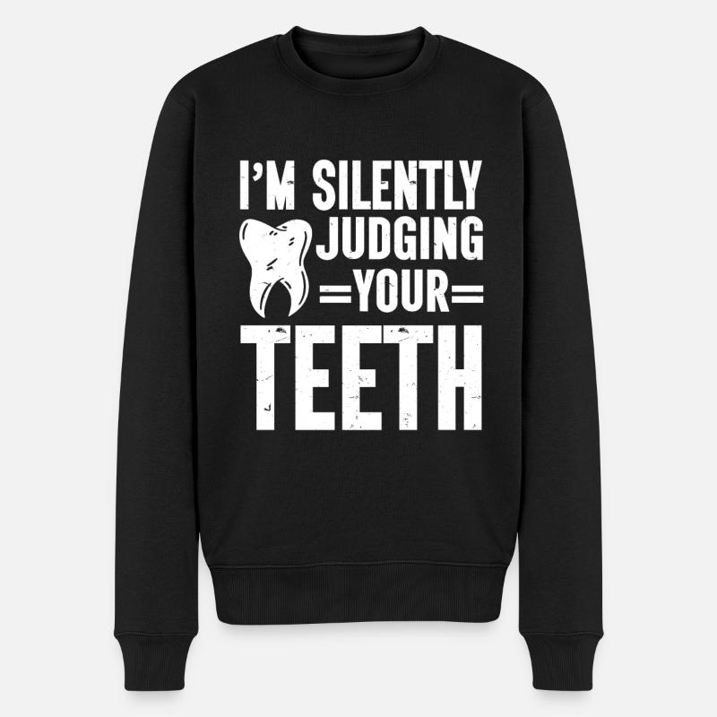 Dentiste Dentaire - Pull Premium bio Homme - noir