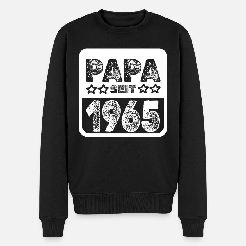 Papa 1965 - Pull Premium bio Homme - noir