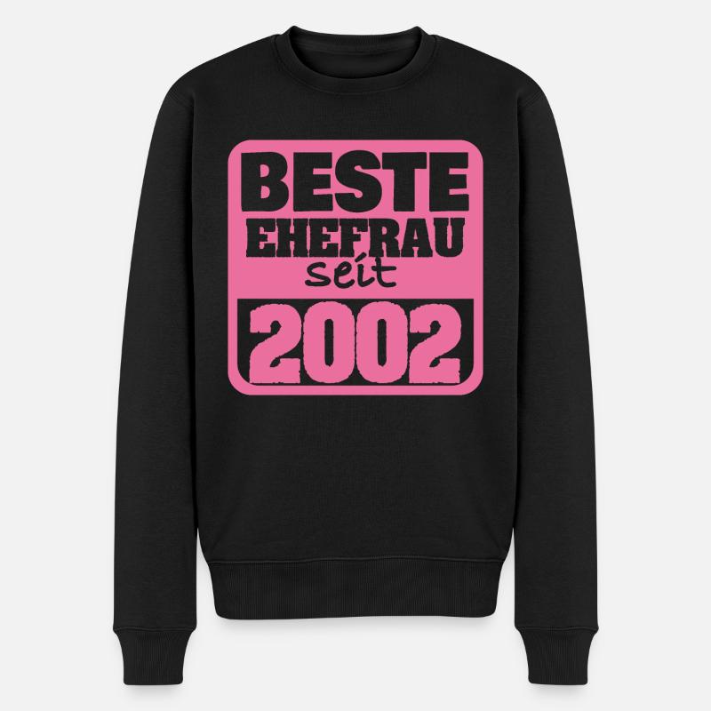 2002 - Männer Premium Bio Pullover - Schwarz