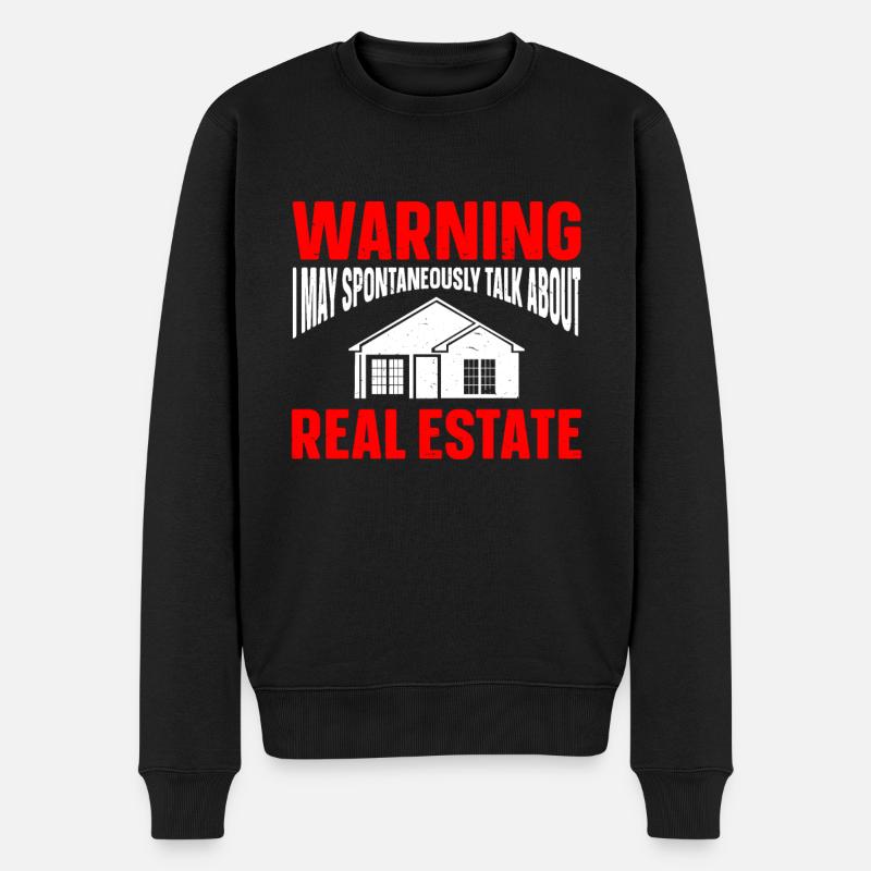Real Estate Agent Realtor - Männer Premium Bio Pullover - Schwarz