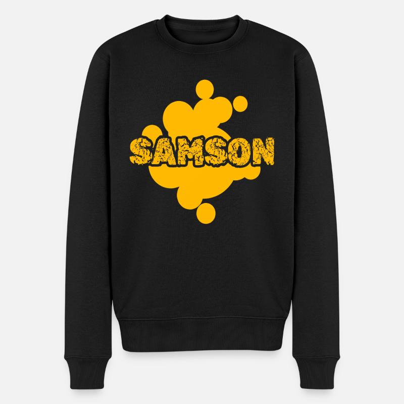 Geschenk für Samson - Männer Premium Bio Pullover - Schwarz