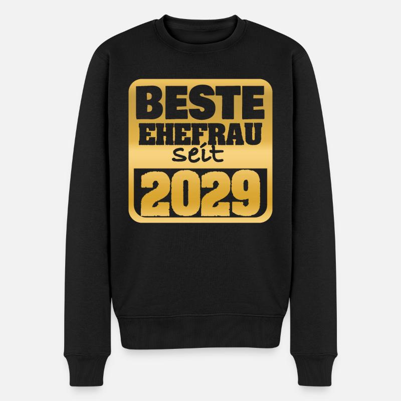 Goldene 2029 - Männer Premium Bio Pullover - Schwarz