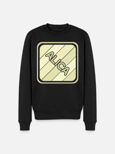 Maiden name Alica - Men's Premium Organic Jumper - black