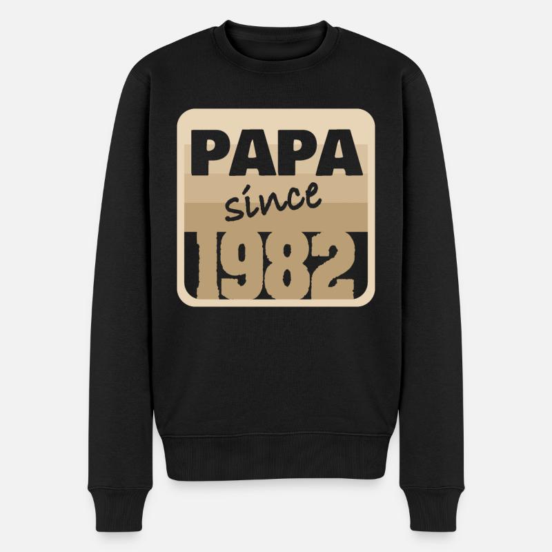 Bollerwagen 1982 - Männer Premium Bio Pullover - Schwarz