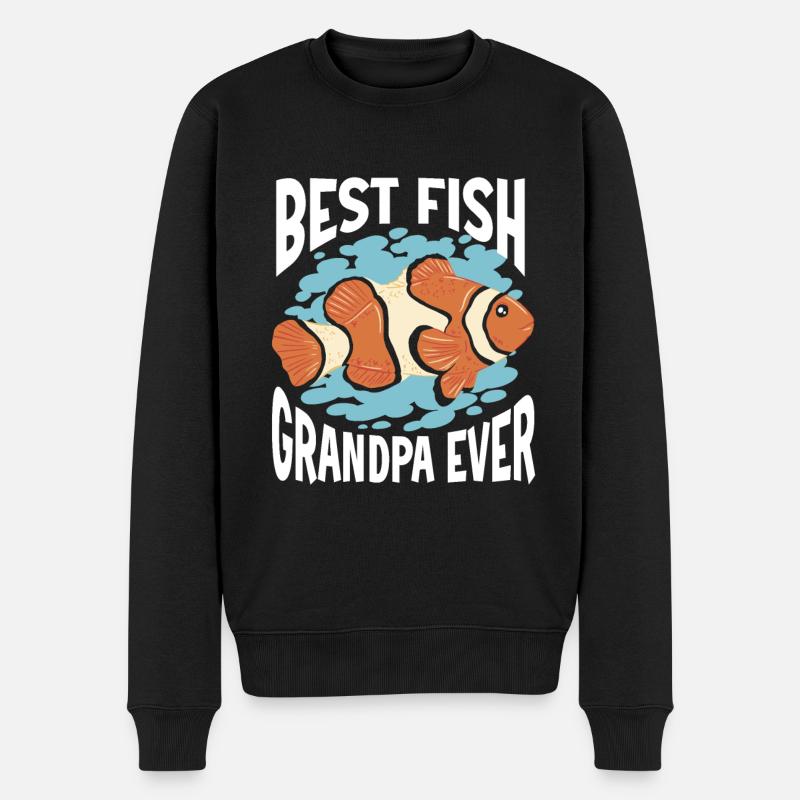 Aquariophile d’aquarium d’aquarium - Pull Premium bio Homme - noir