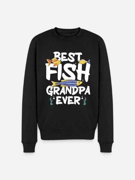 Aquarium Fish Tank Aquarist - Men's Premium Organic Jumper - black