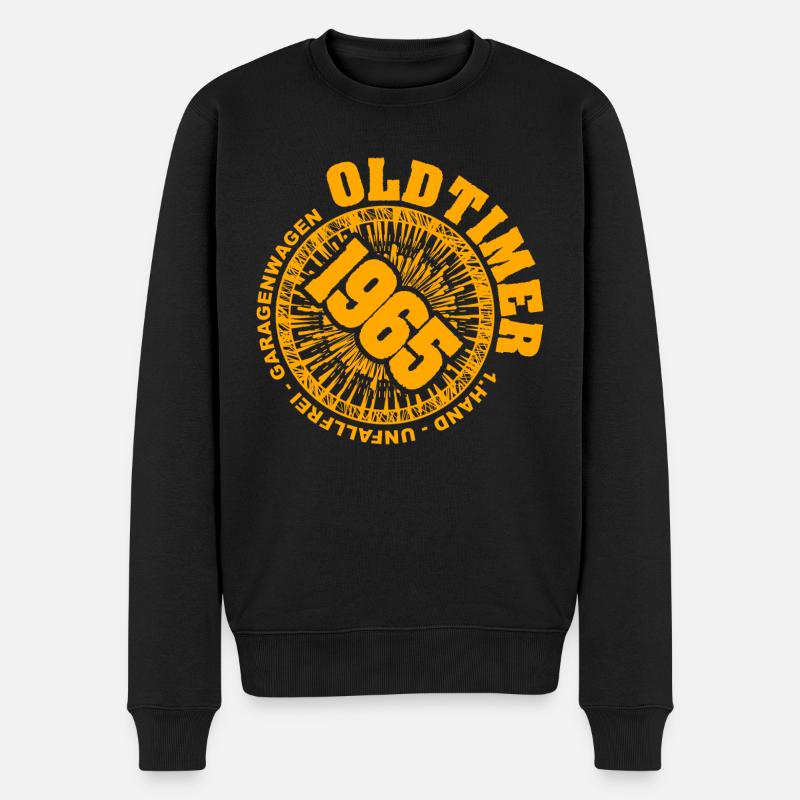 Papa 1965 - Männer Premium Bio Pullover - Schwarz