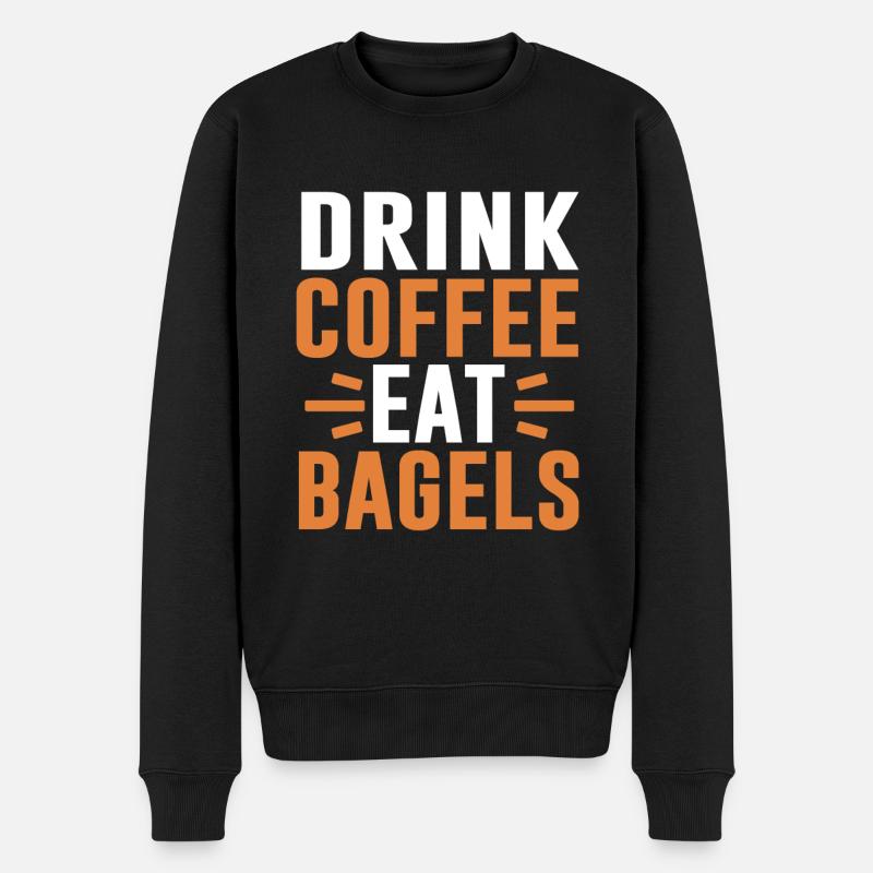Bagel Lover Art Bagels - Pull Premium bio Homme - noir