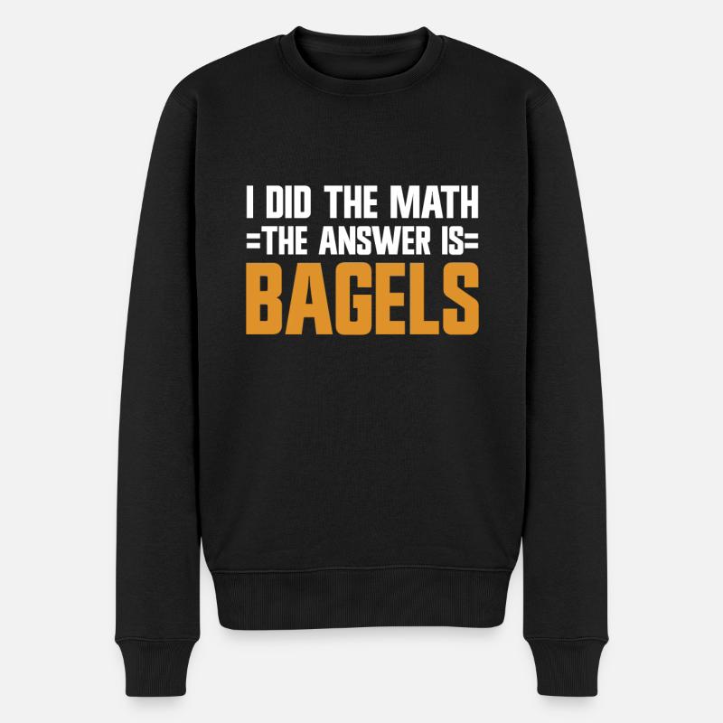 Bagel Lover Art Bagels - Pull Premium bio Homme - noir