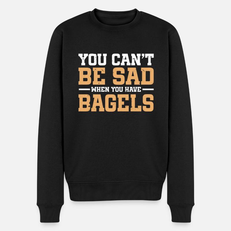 Bagel Lover Art Bagels - Pull Premium bio Homme - noir