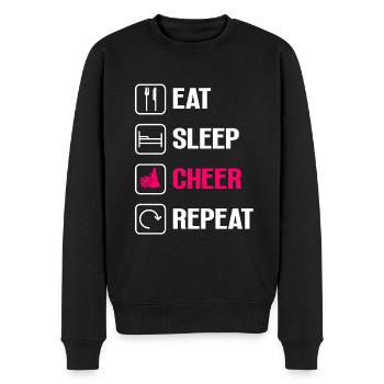 Cheerleading Cheerleader Base Flyer - Männer Premium Bio Pullover - Schwarz - Vorne - Nico (187cm)