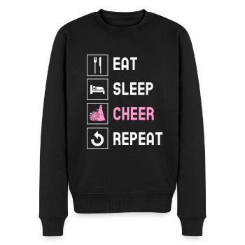 Cheerleading Cheerleader Base Flyer - Männer Premium Bio Pullover - Schwarz - Vorne - Nico (187cm)