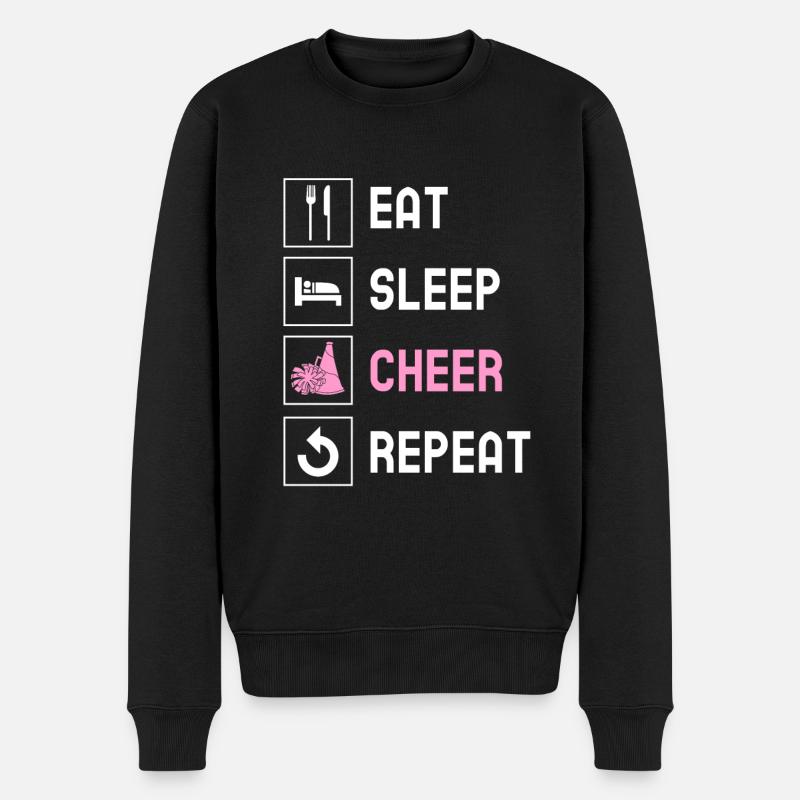 Cheerleading Cheerleader Base Flyer - Männer Premium Bio Pullover - Schwarz