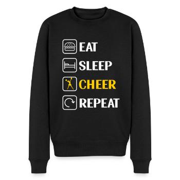 Cheerleading Cheerleader Base Flyer - Männer Premium Bio Pullover - Schwarz - Vorne - Nico (187cm)