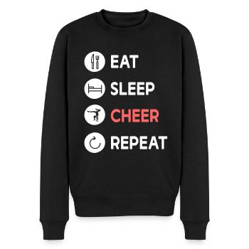 Cheerleading Cheerleader Base Flyer - Männer Premium Bio Pullover - Schwarz - Vorne - Nico (187cm)