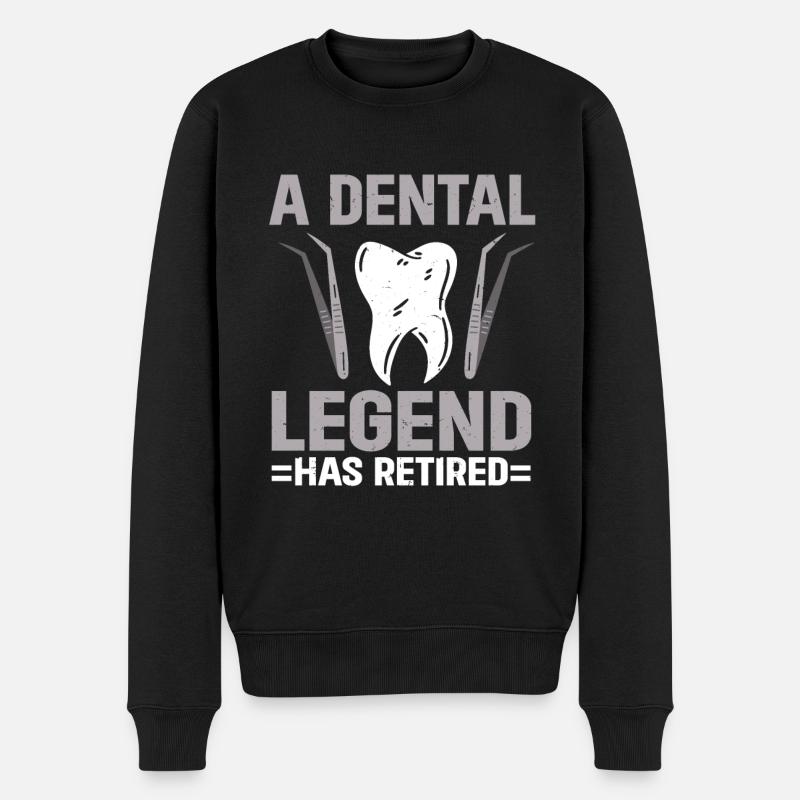 Dentist - Männer Premium Bio Pullover - Schwarz