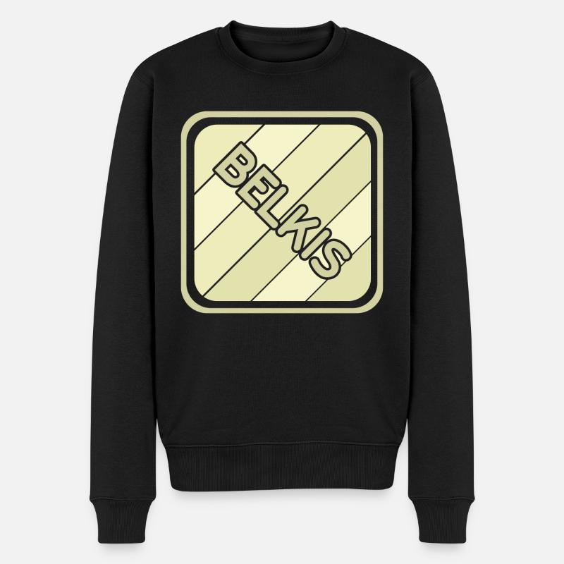 Belkis als Mädchenname - Männer Premium Bio Pullover - Schwarz