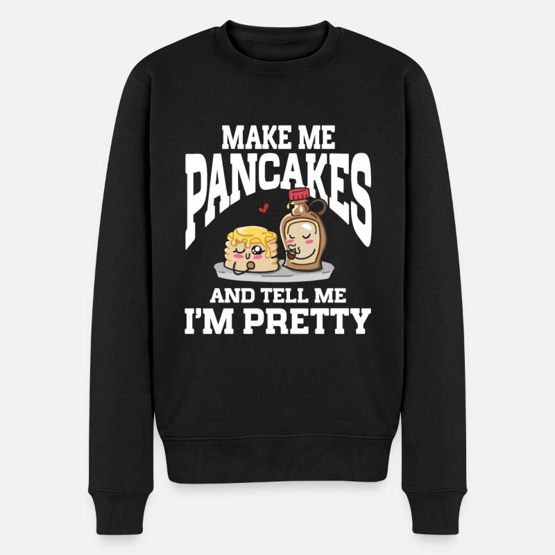 Crêpes Petit-déjeuner Gourmand - Pull Premium bio Homme - noir