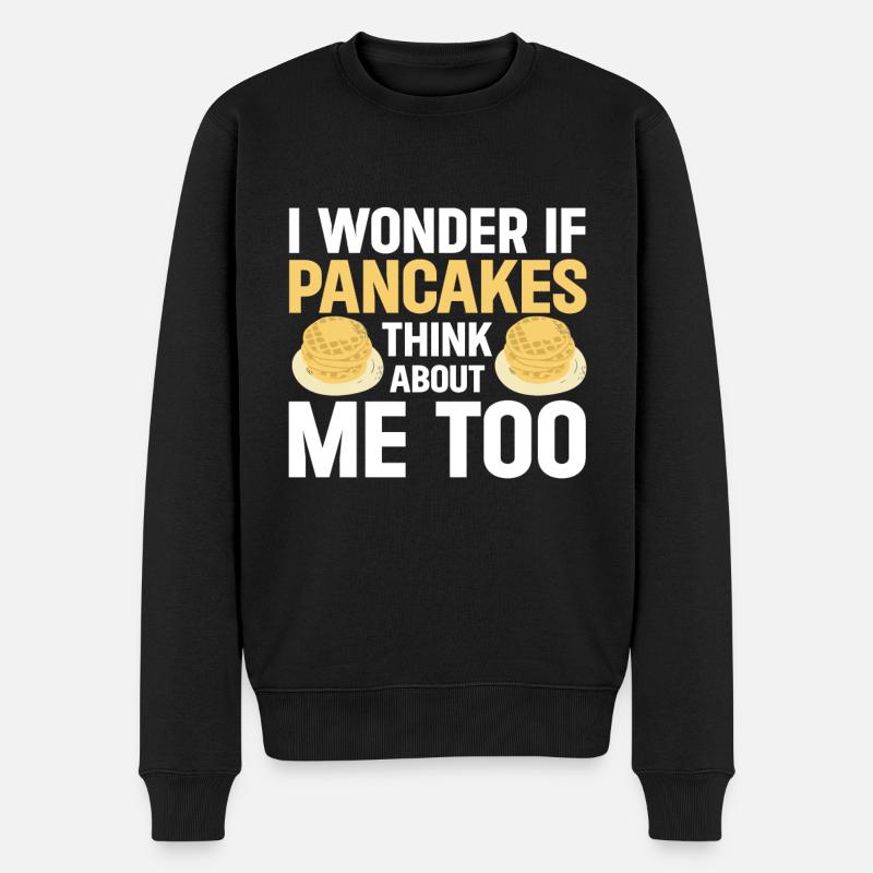 Crêpes Petit-déjeuner Gourmand - Pull Premium bio Homme - noir
