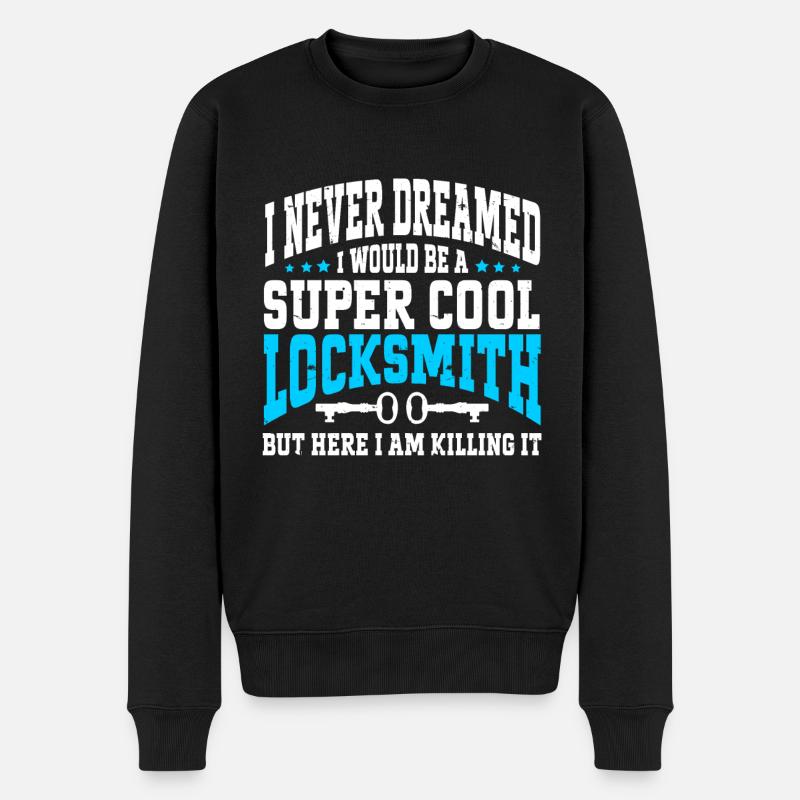 Locksmith Lockpicking Lockpicker - Männer Premium Bio Pullover - Schwarz