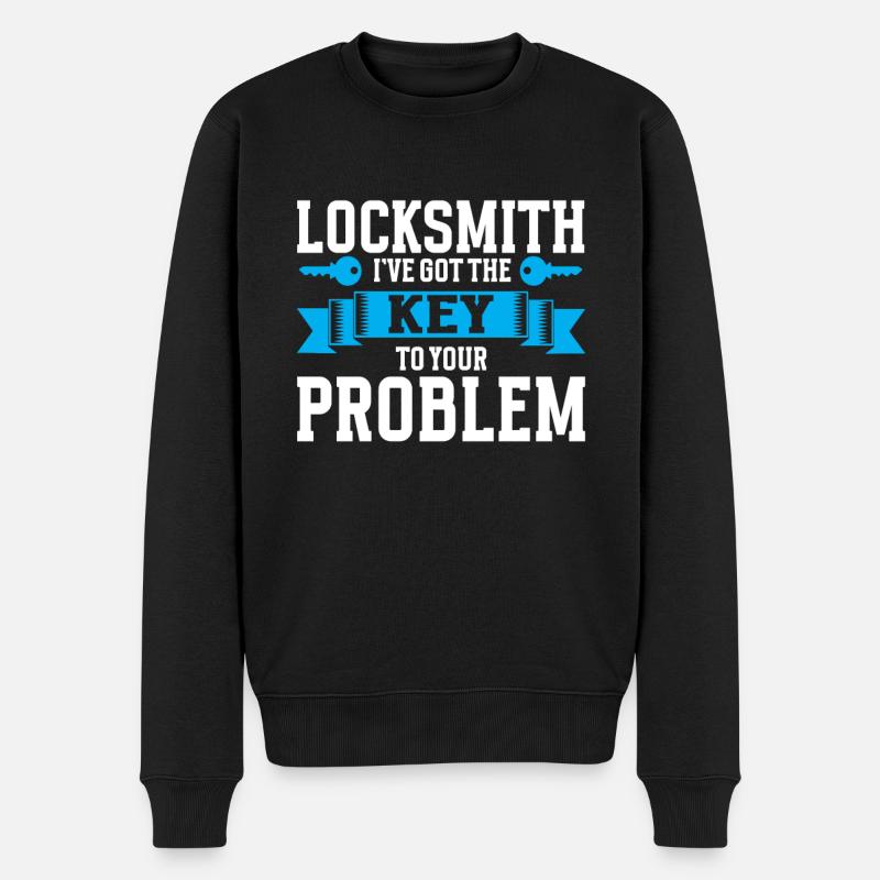 Locksmith Lockpicking Lockpicker - Männer Premium Bio Pullover - Schwarz
