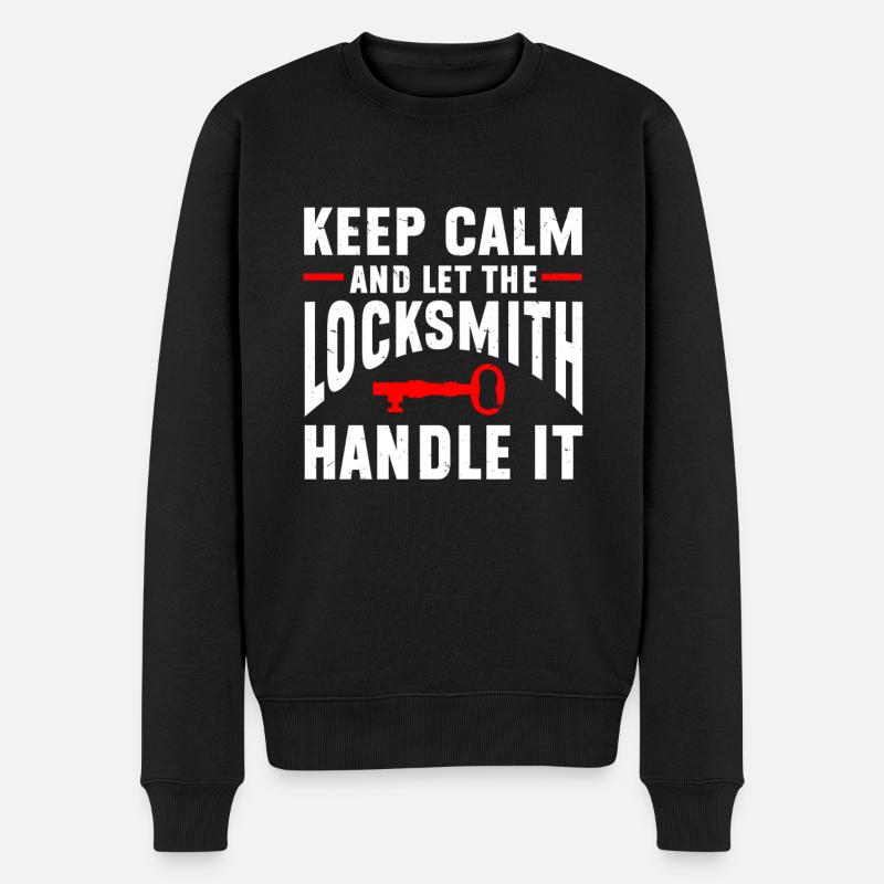 Locksmith Lockpicking Lockpicker - Männer Premium Bio Pullover - Schwarz