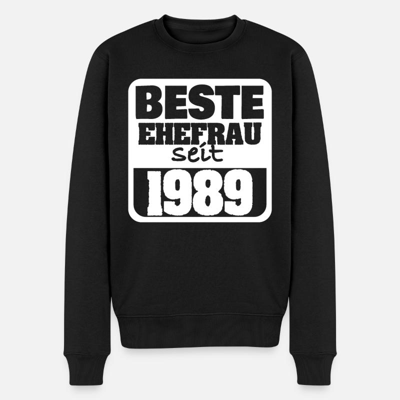 Amoureux 1989 - Pull Premium bio Homme - noir