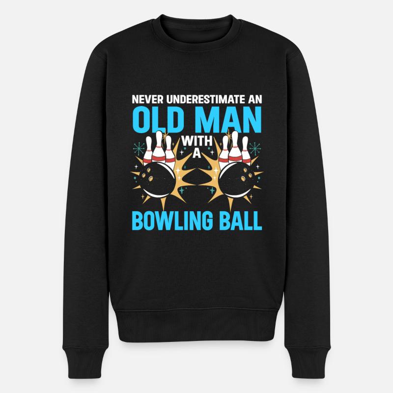 Boule de bowling Bowler - Pull Premium bio Homme - noir