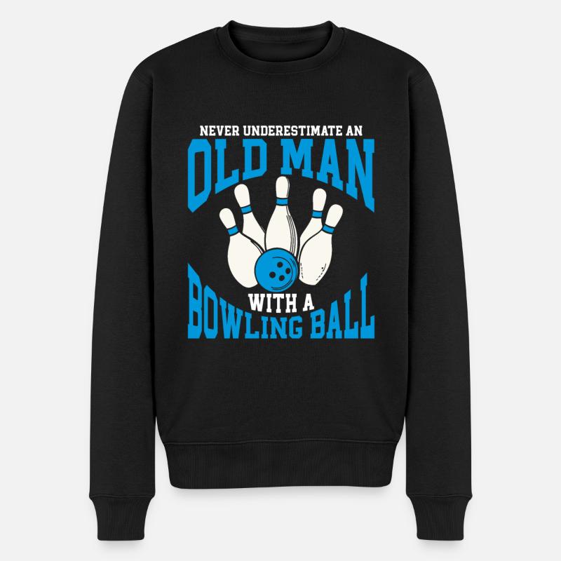 Boule de bowling Bowler - Pull Premium bio Homme - noir